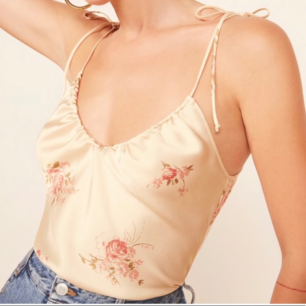 100% silk reformation top
